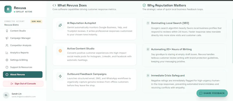 Revuva - AI Reputation Copilot screenshot 7