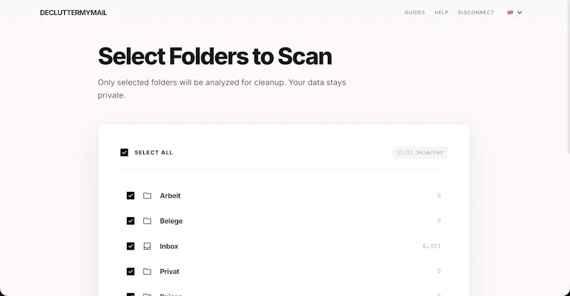 DeclutterMyMail screenshot 2