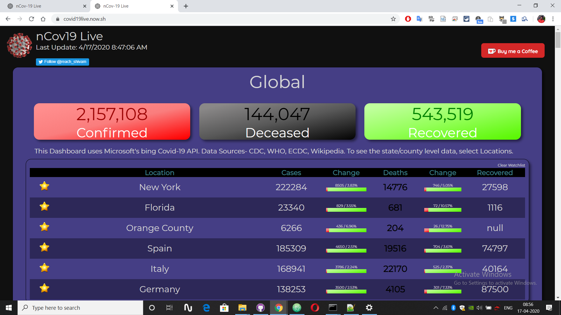 nCov19 Live gallery image