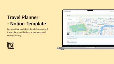 Travel Planner - Notion Template gallery image