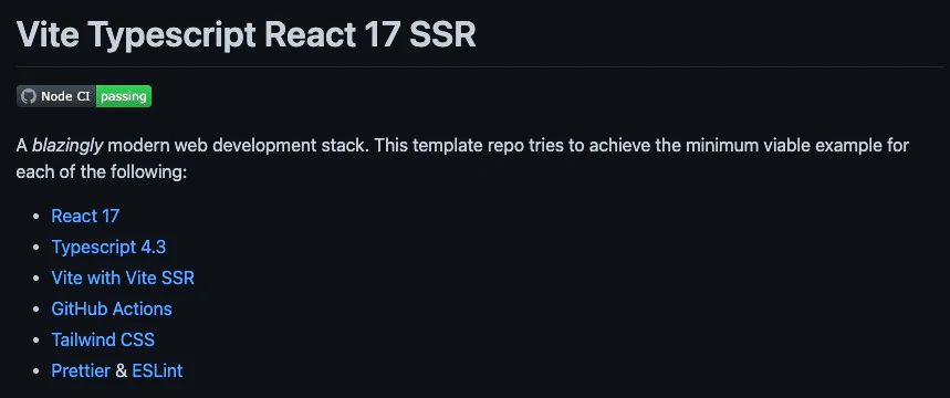Vite React 17 Boilerplate