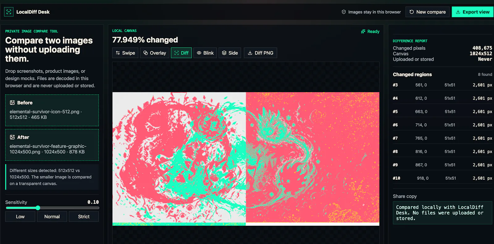 LocalDiff Desk screenshot 3