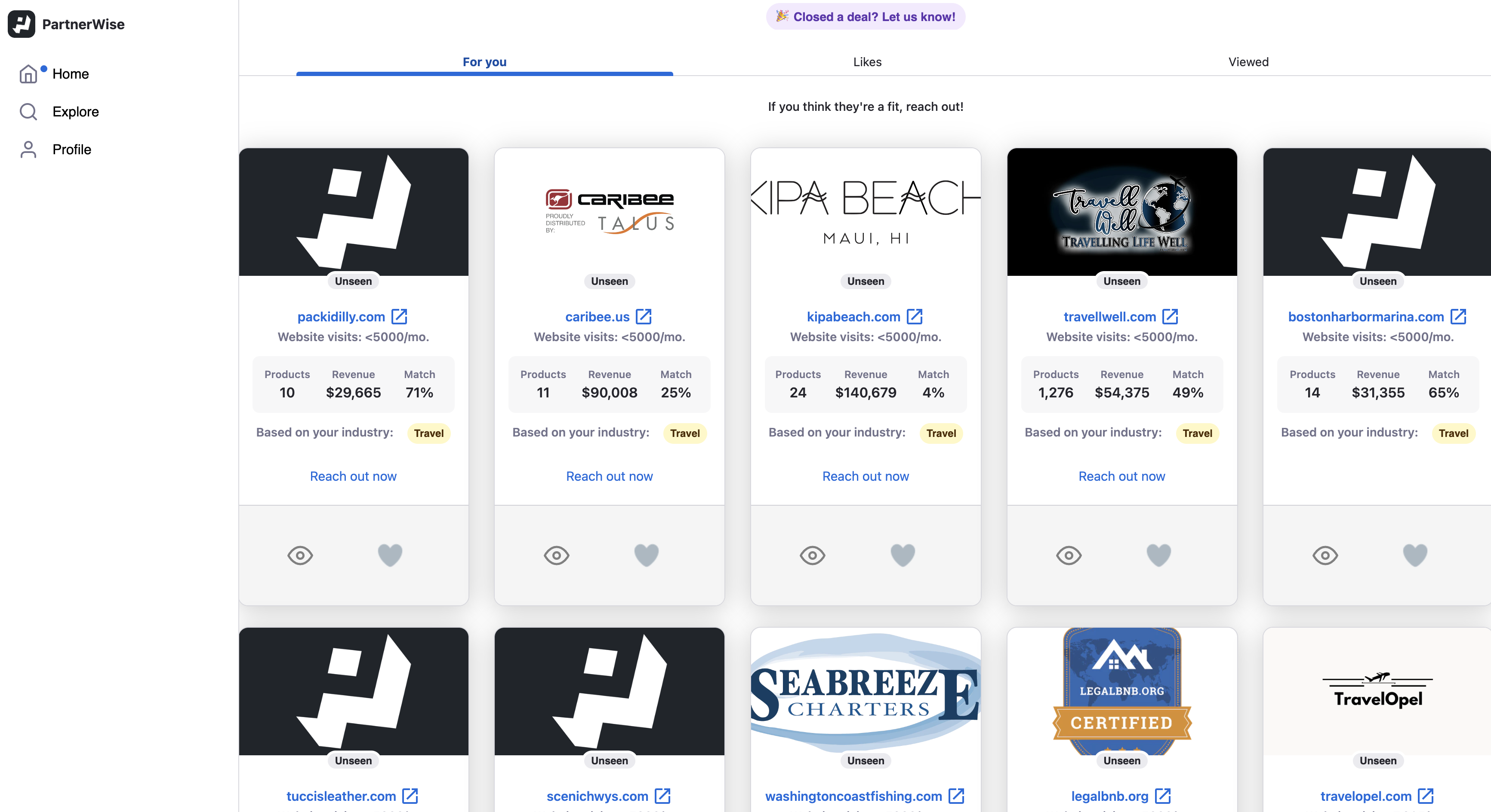 Partnerwise - Vind merken voor UGC Creator Jobs media 2
