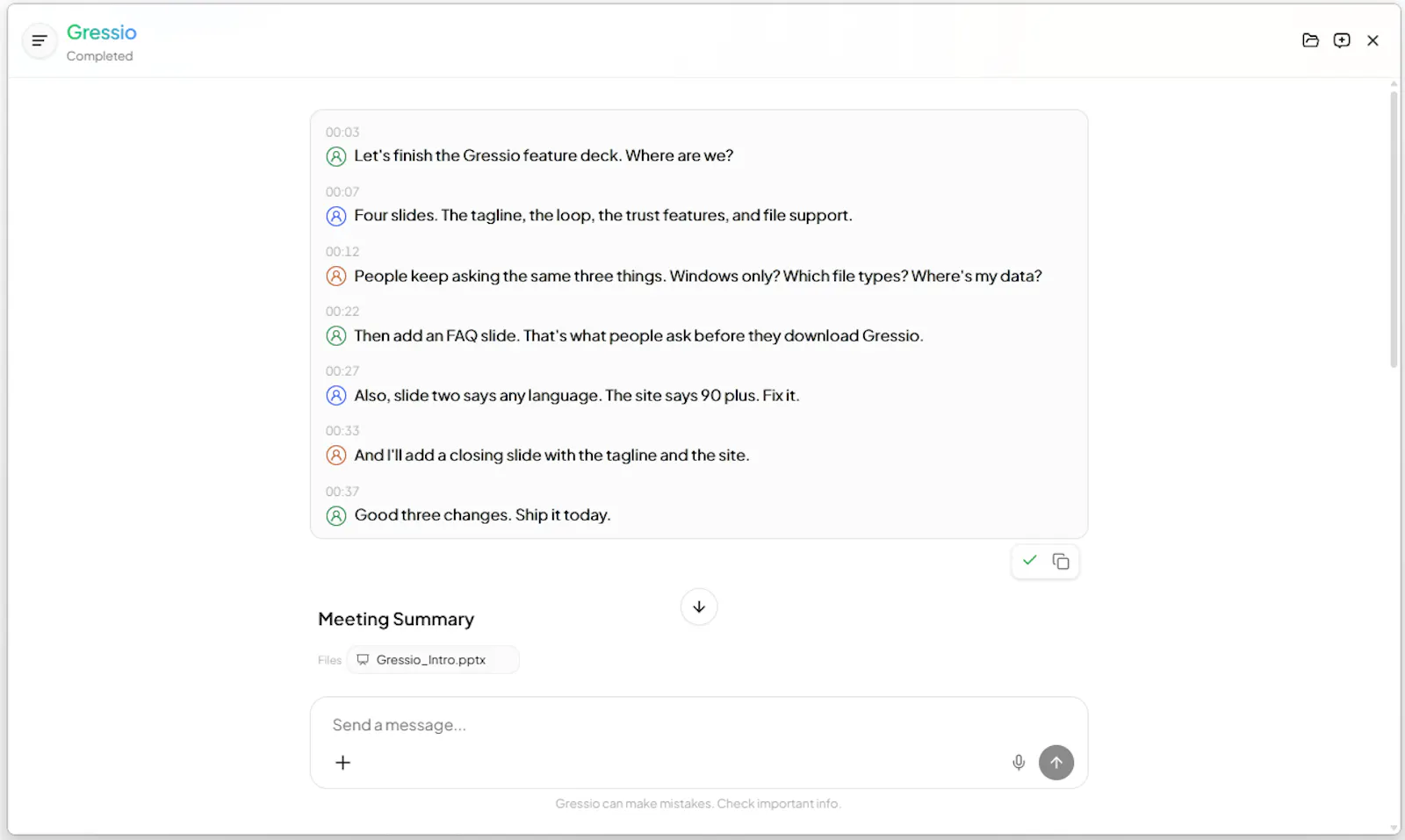 Gressio screenshot 4