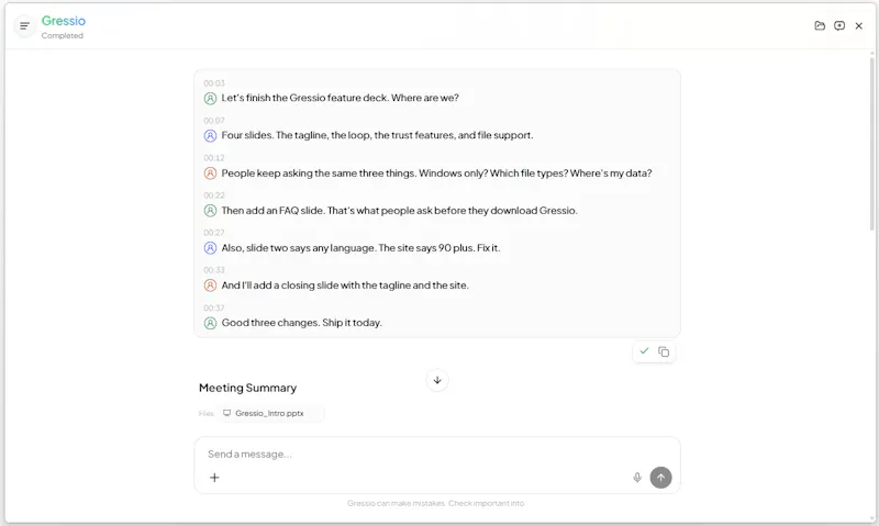 Gressio screenshot 4