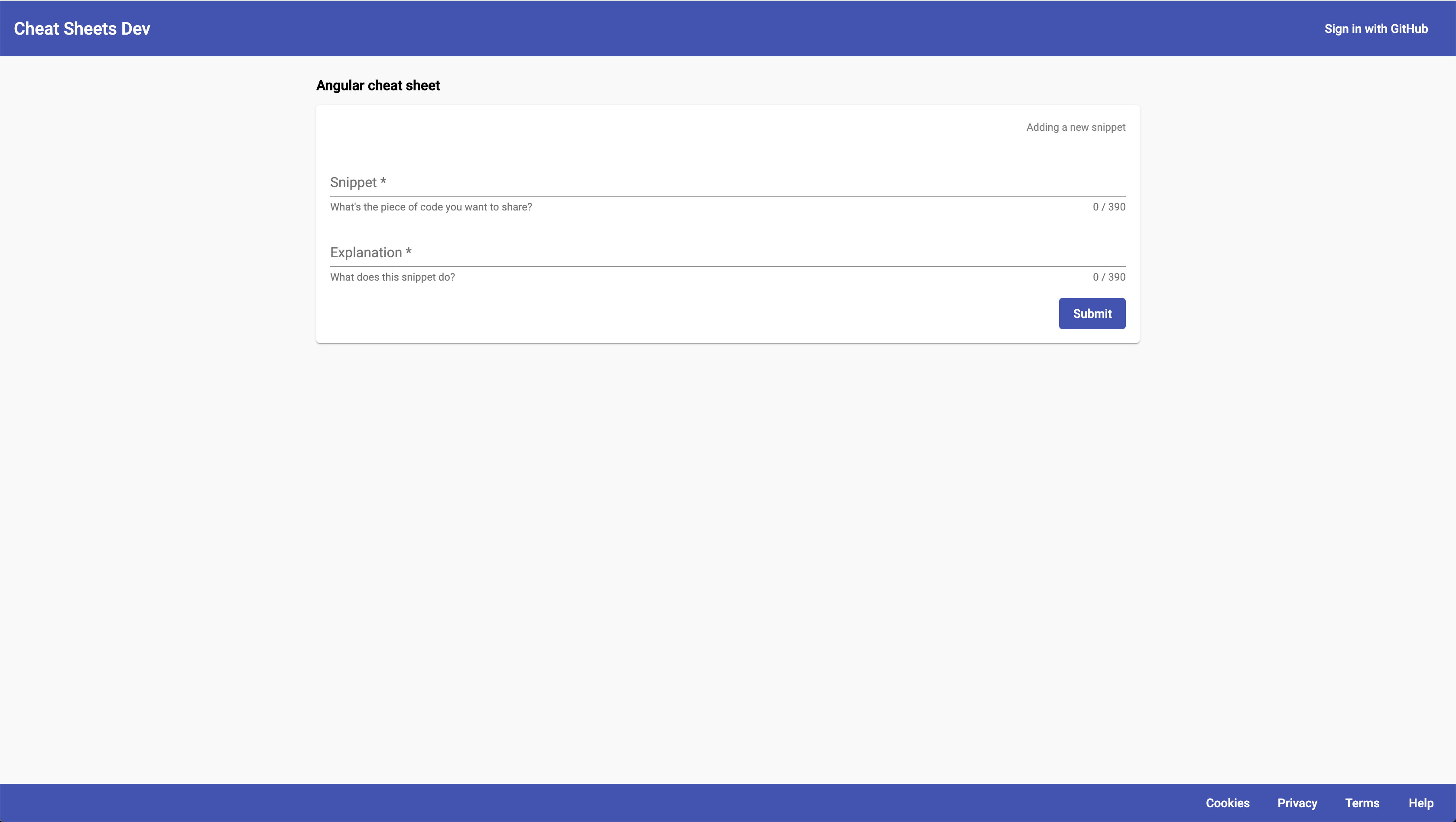 Cheat Sheets Dev gallery image