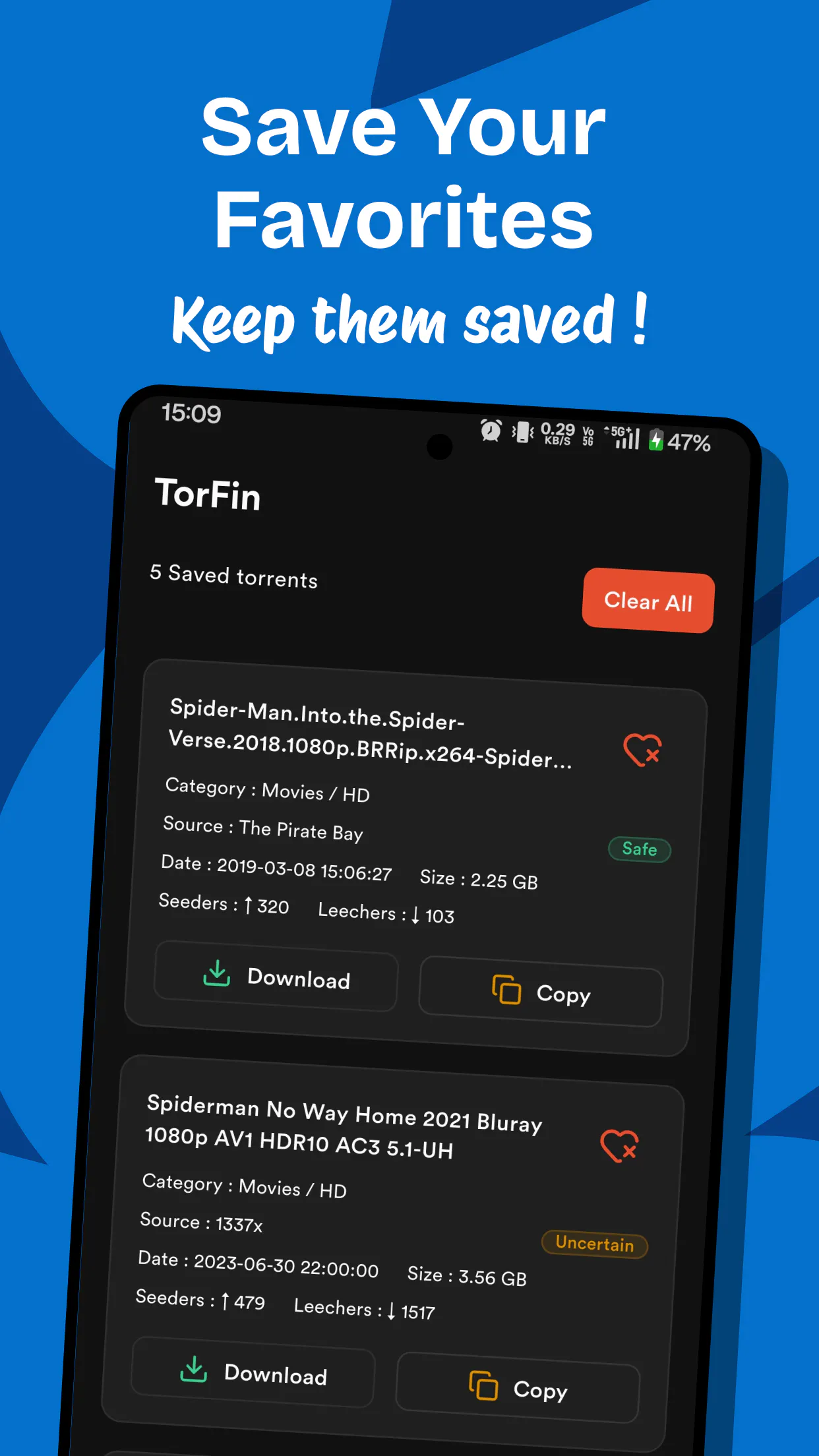 TorFin - Torrent Search App gallery image