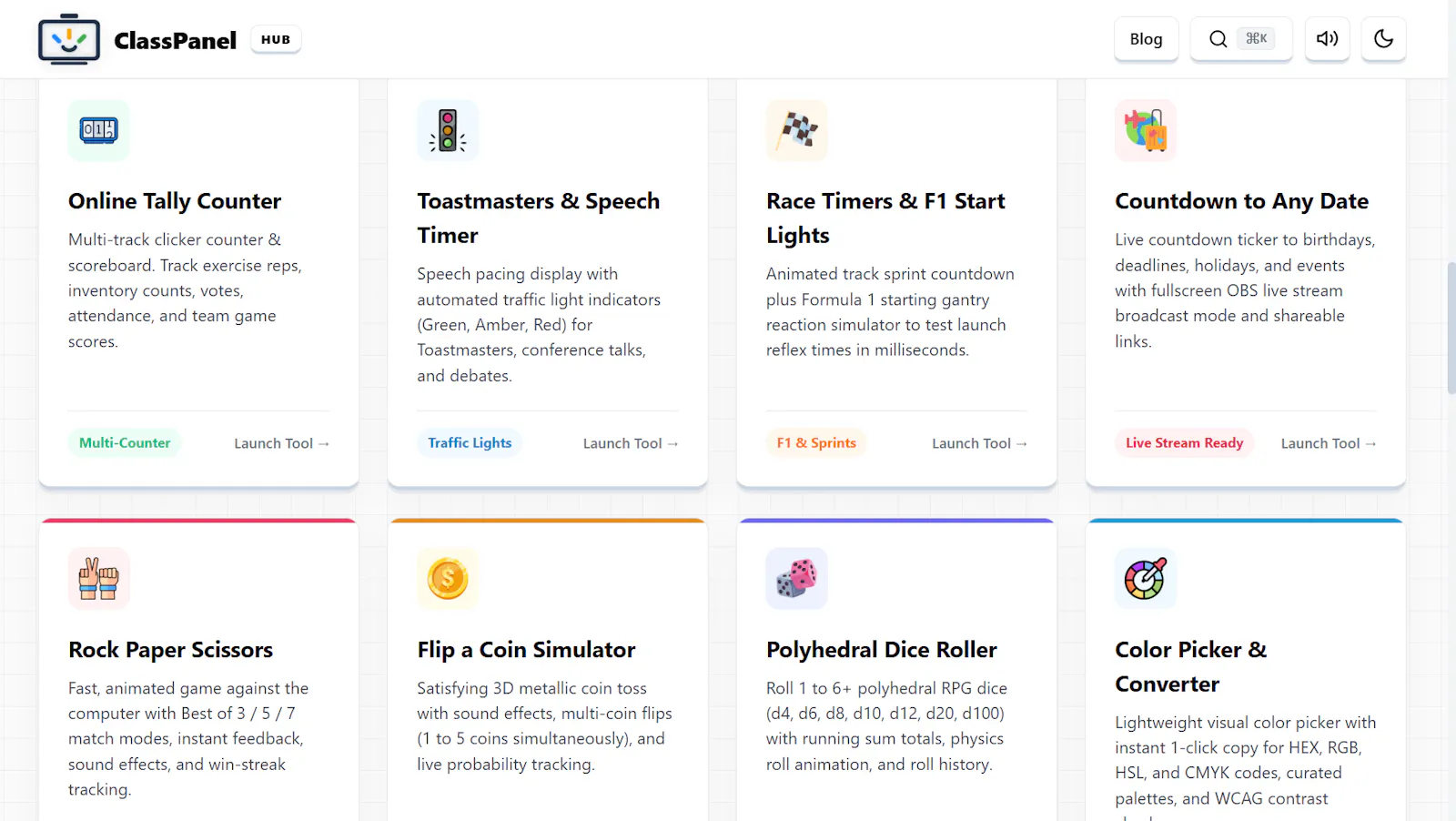 ClassPanel screenshot 3