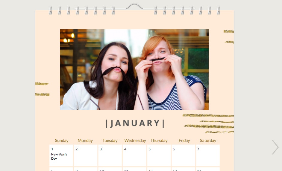 Free Printable photo calendars from Greetings Island gallery image