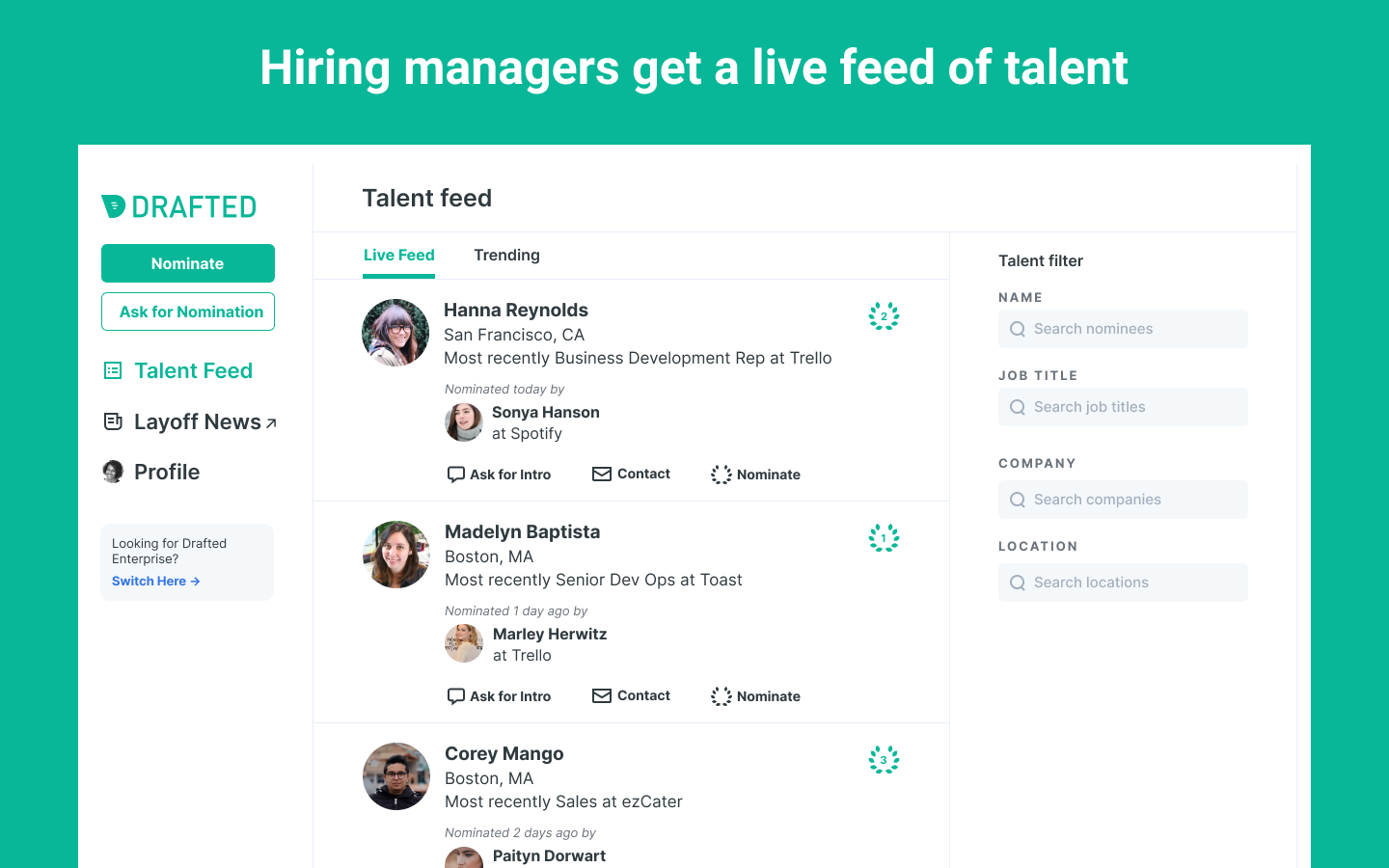 Slack Referral Forms by Drafted Image