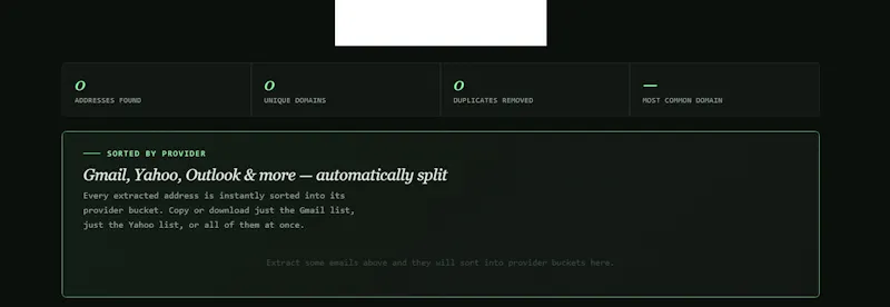 Sieve — Free Email Extractor screenshot 1