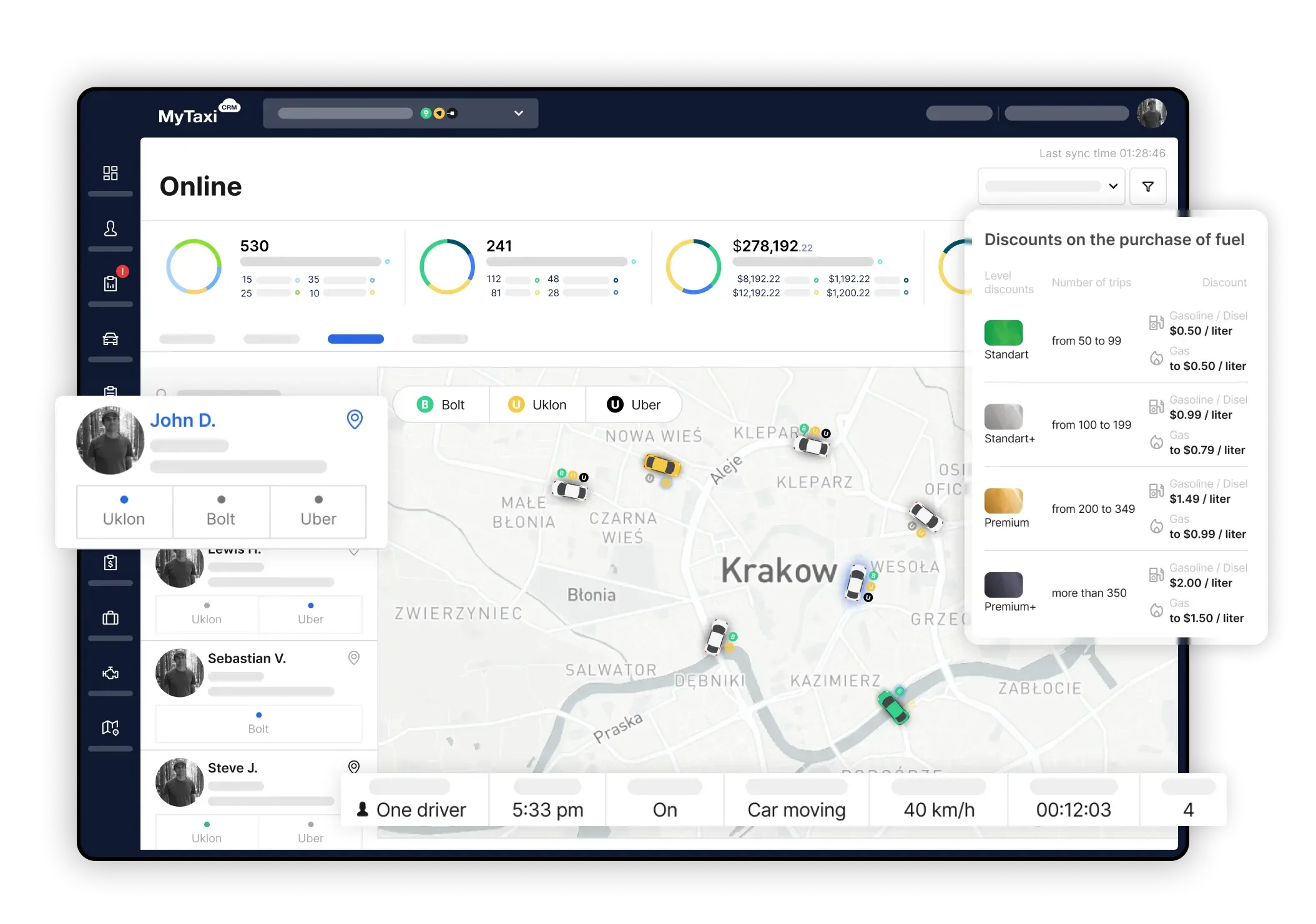 Mídia 3 de Mytaxicrm - Hub de controle all-in-one para frotas de carona