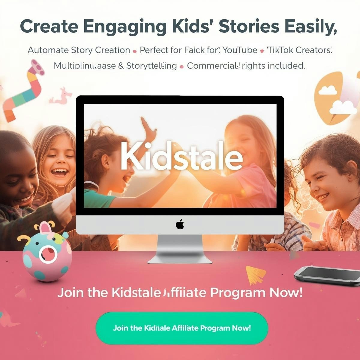 Média Les enfants sont à vous - Créateur d'animation de logiciels d'IA Entrepreneur de contenu 1