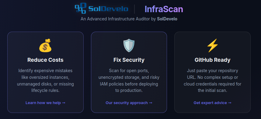 InfraScan - Screenshot 3 showing product features and functionality