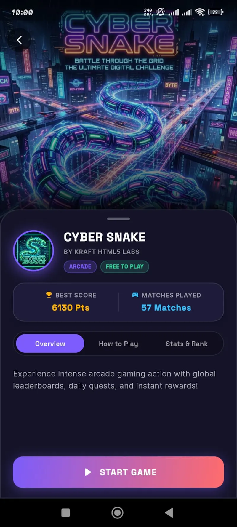KRAFT: Arcade Games Hub screenshot 5