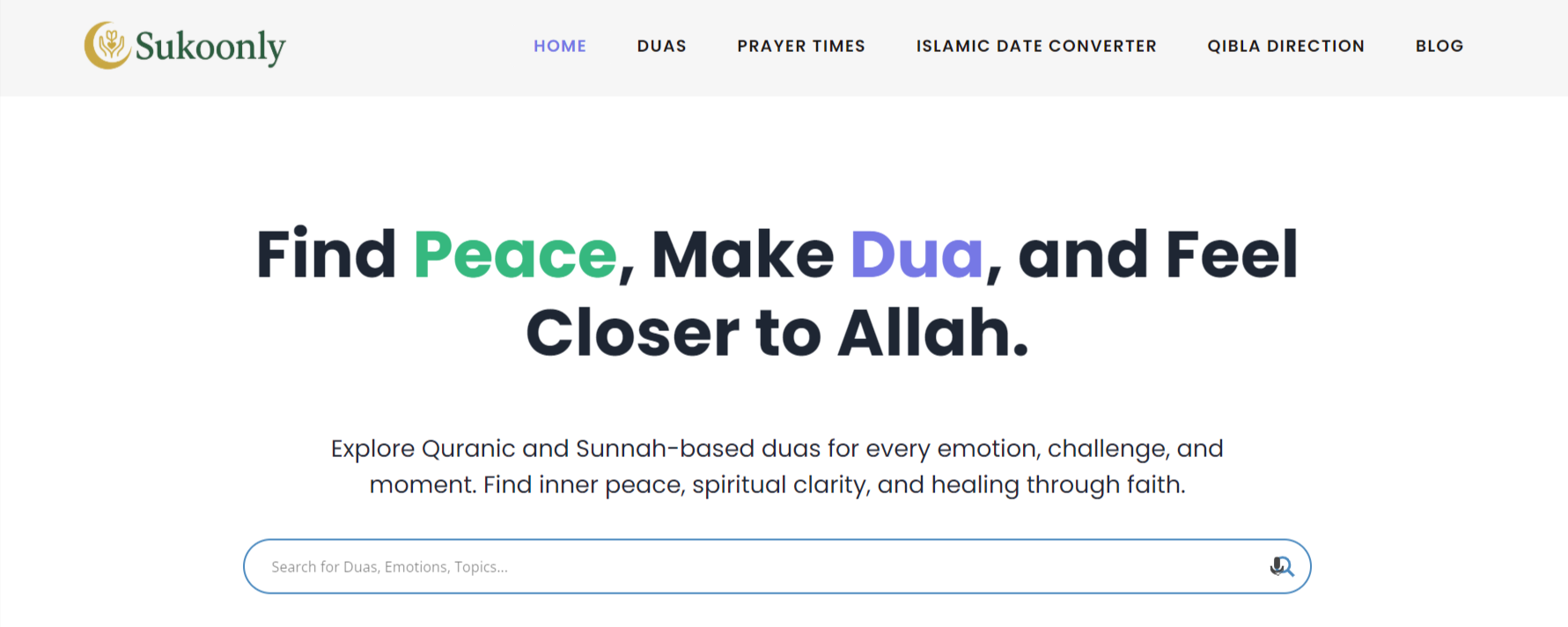 Média sukoonly.com - Duas islamiques authentiques pour la paix et la guérison 2