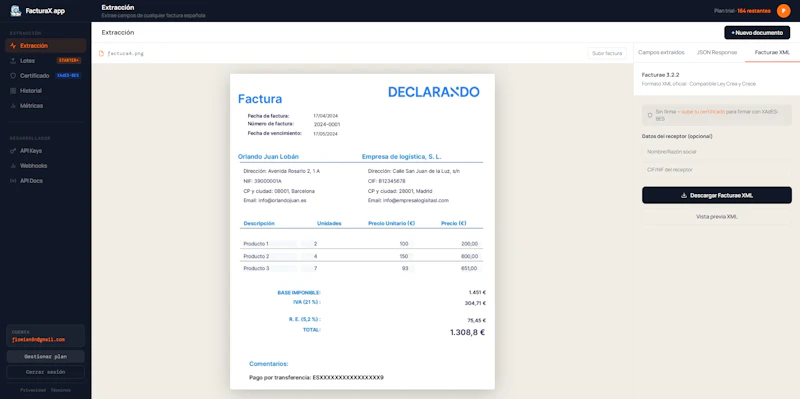 FacturaX screenshot 3