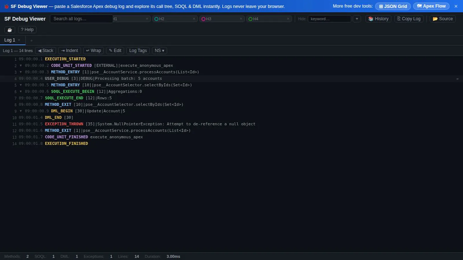 XTools - JGrid X, Apex/LWC Flow, Debug  screenshot 3
