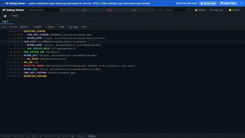 XTools - JGrid X, Apex/LWC Flow, Debug  screenshot 3