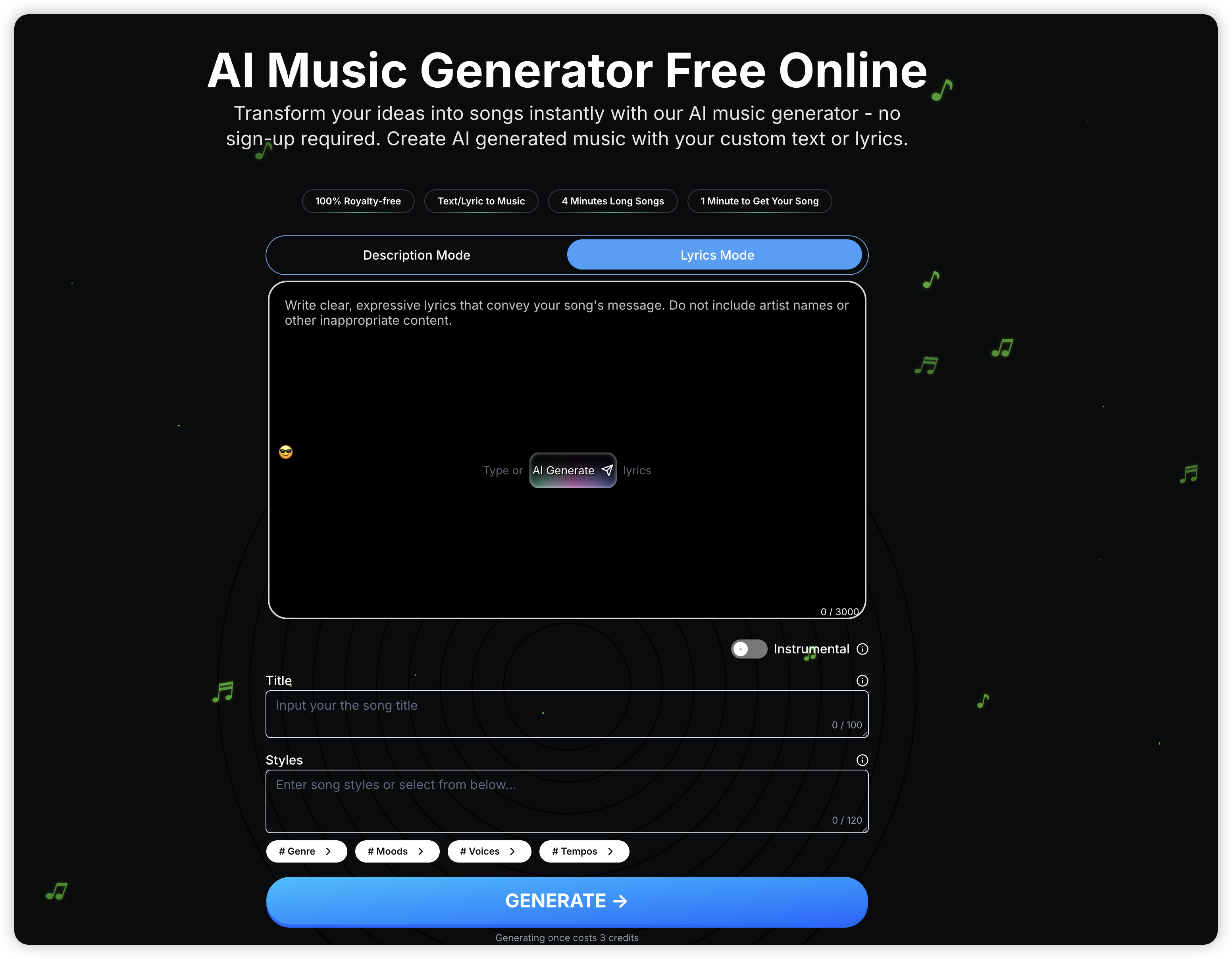 AI Music Generator gallery image