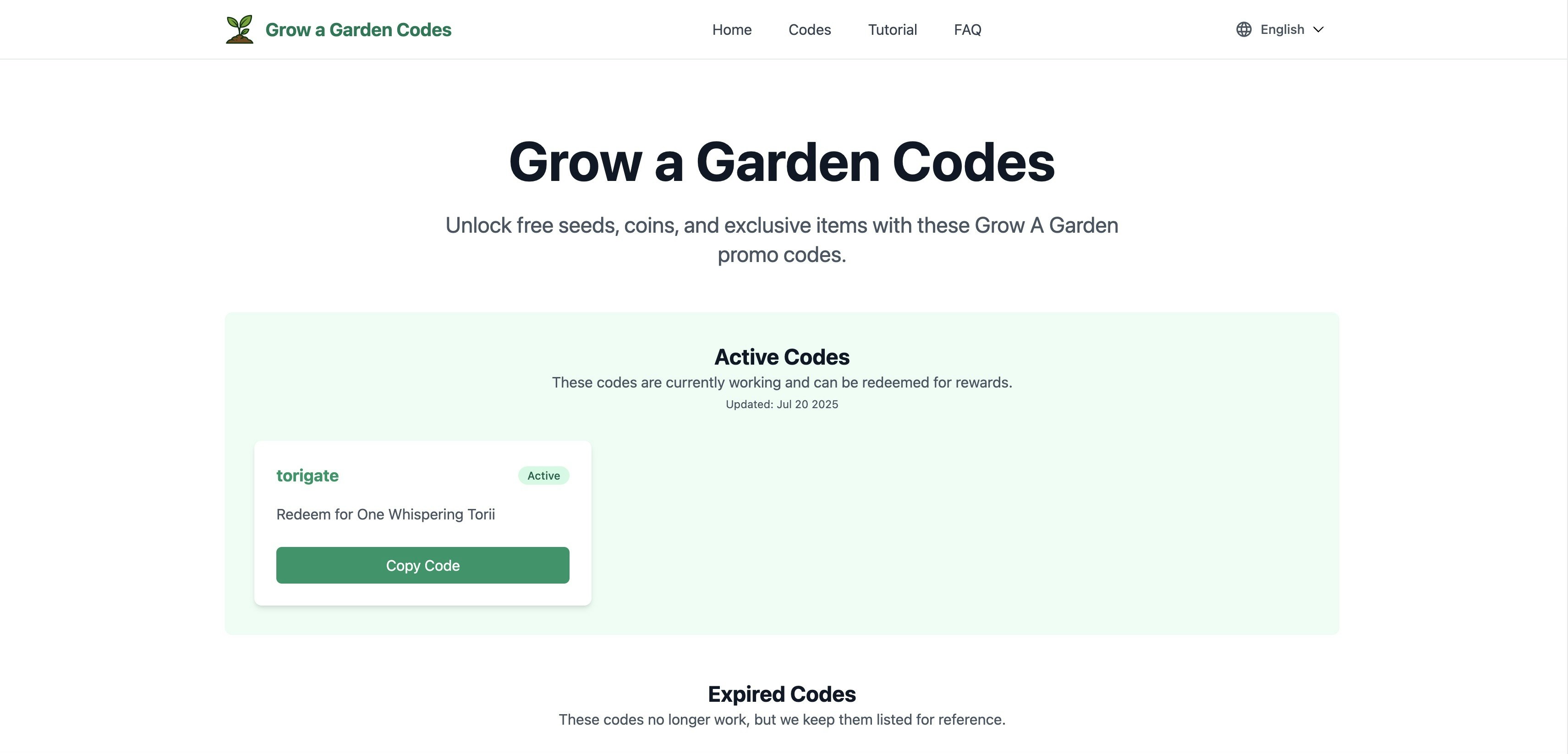 Grow Garden Code gallery image