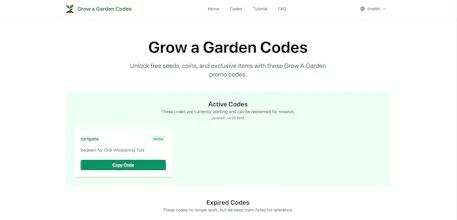 Grow Garden Code gallery image