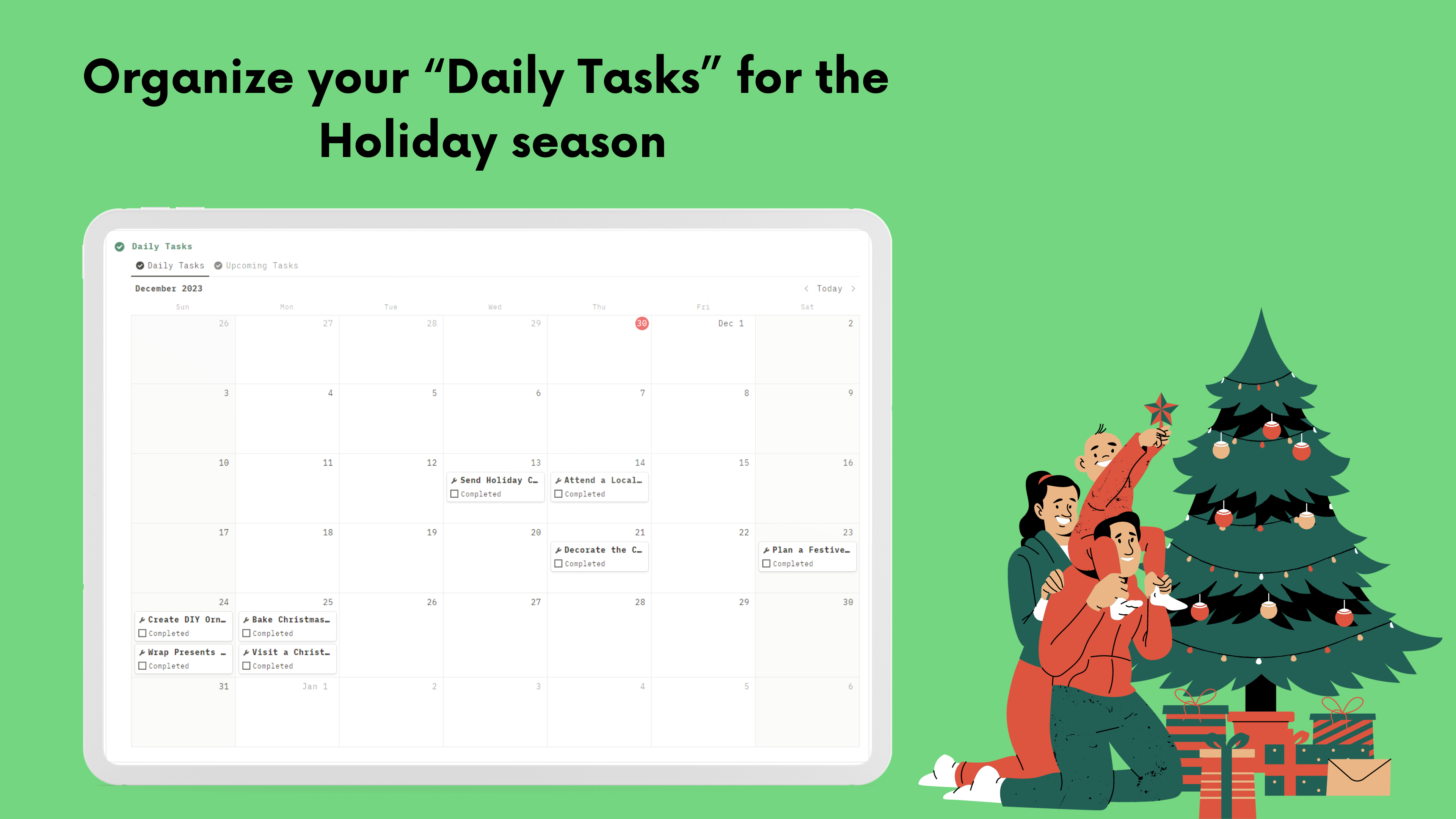 Mídia 3 de Planejador de Natal para noção - Modelo de noção para organizar tudo para o próximo Natal!