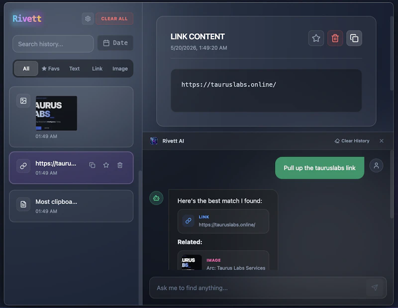 Rivett screenshot 1