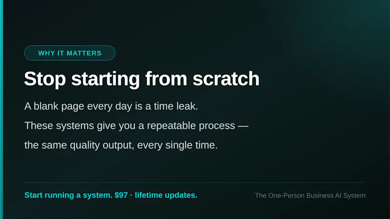 The One-Person Business AI System screenshot 5