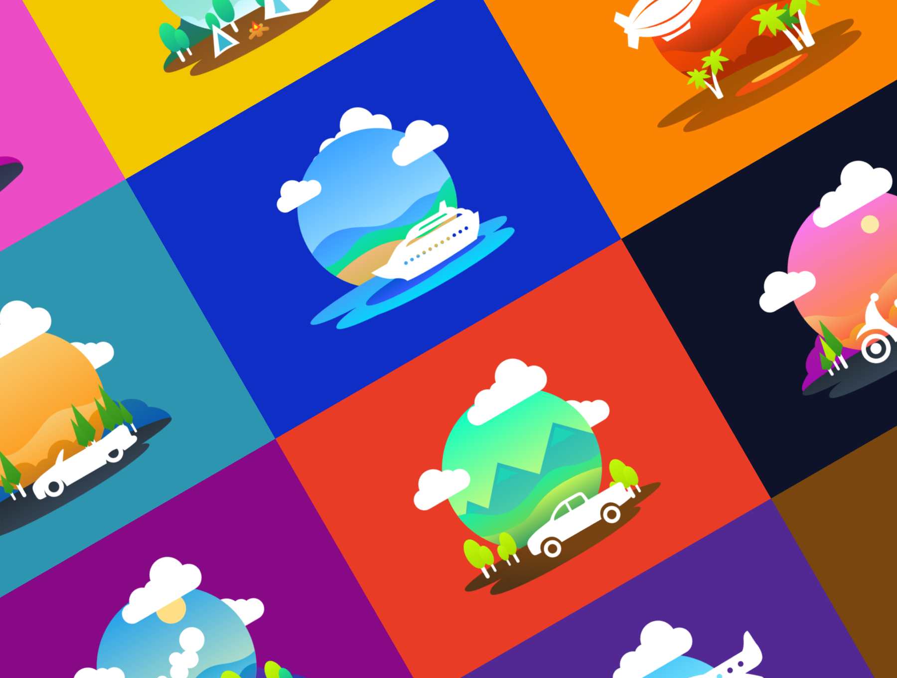 Travel Illustration Set gallery image