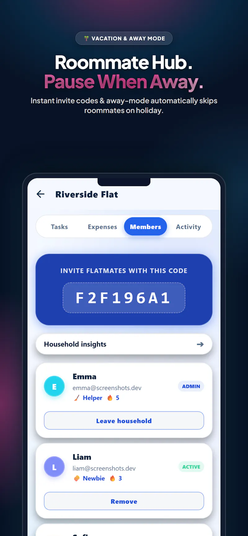 Flatmate: Roommates & Chores screenshot 3