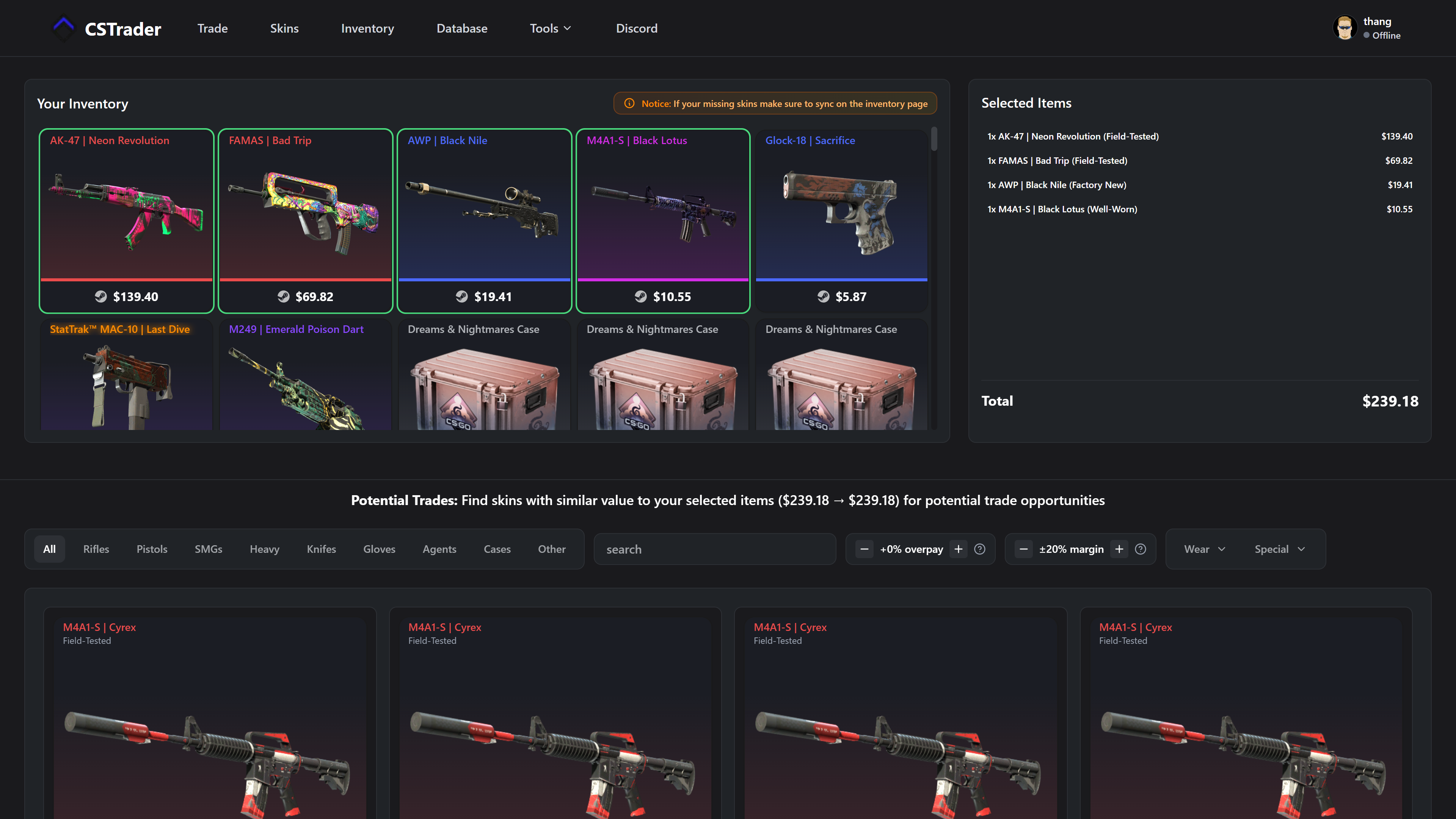 CSTRADER - Screenshot 3 showing product features and functionality