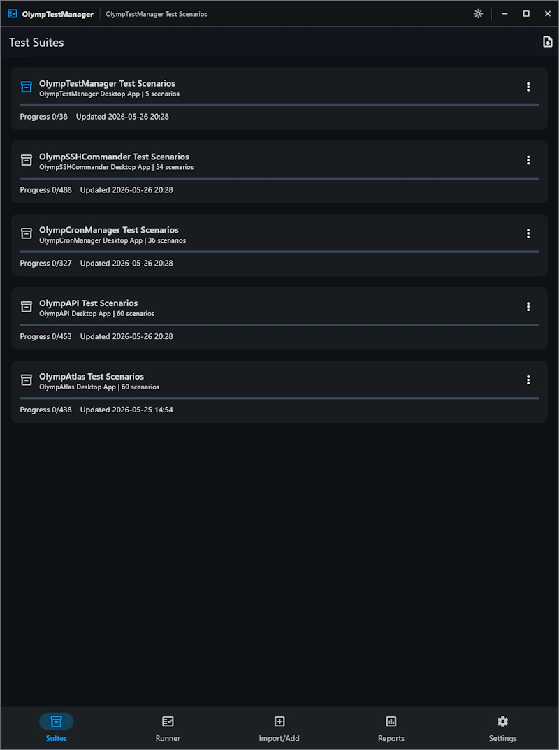 OlympTest Manager screenshot 4