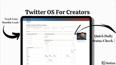 Twitter OS For Creators Notion Template gallery image