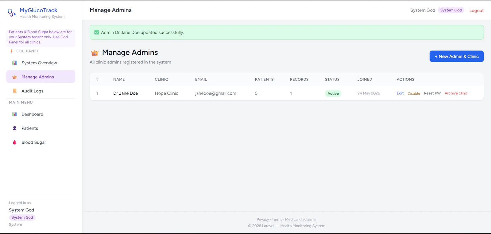 MyGlucoTrack screenshot 2