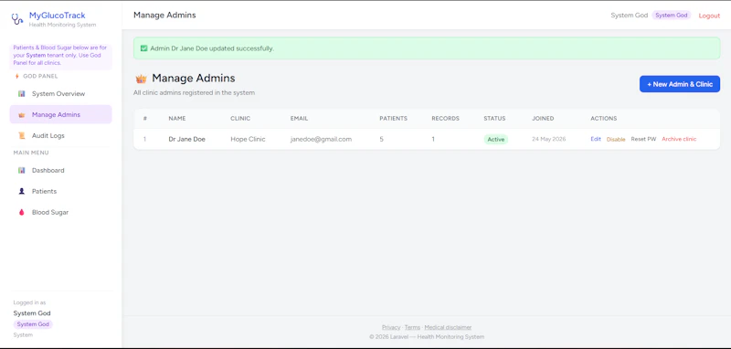 MyGlucoTrack screenshot 2