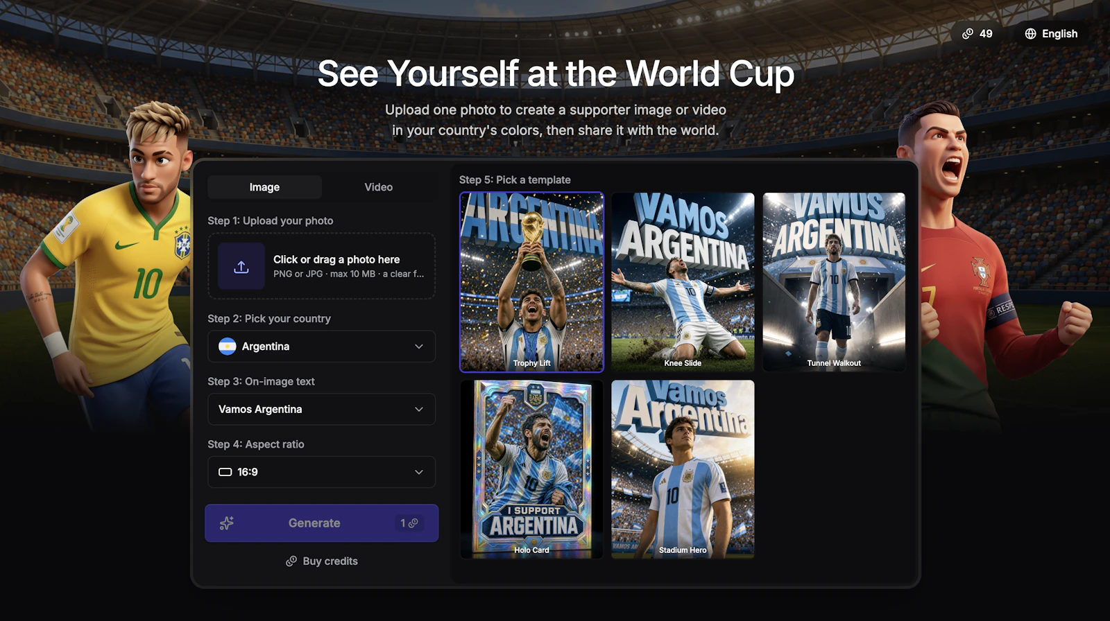 World Cup Cameo screenshot 1
