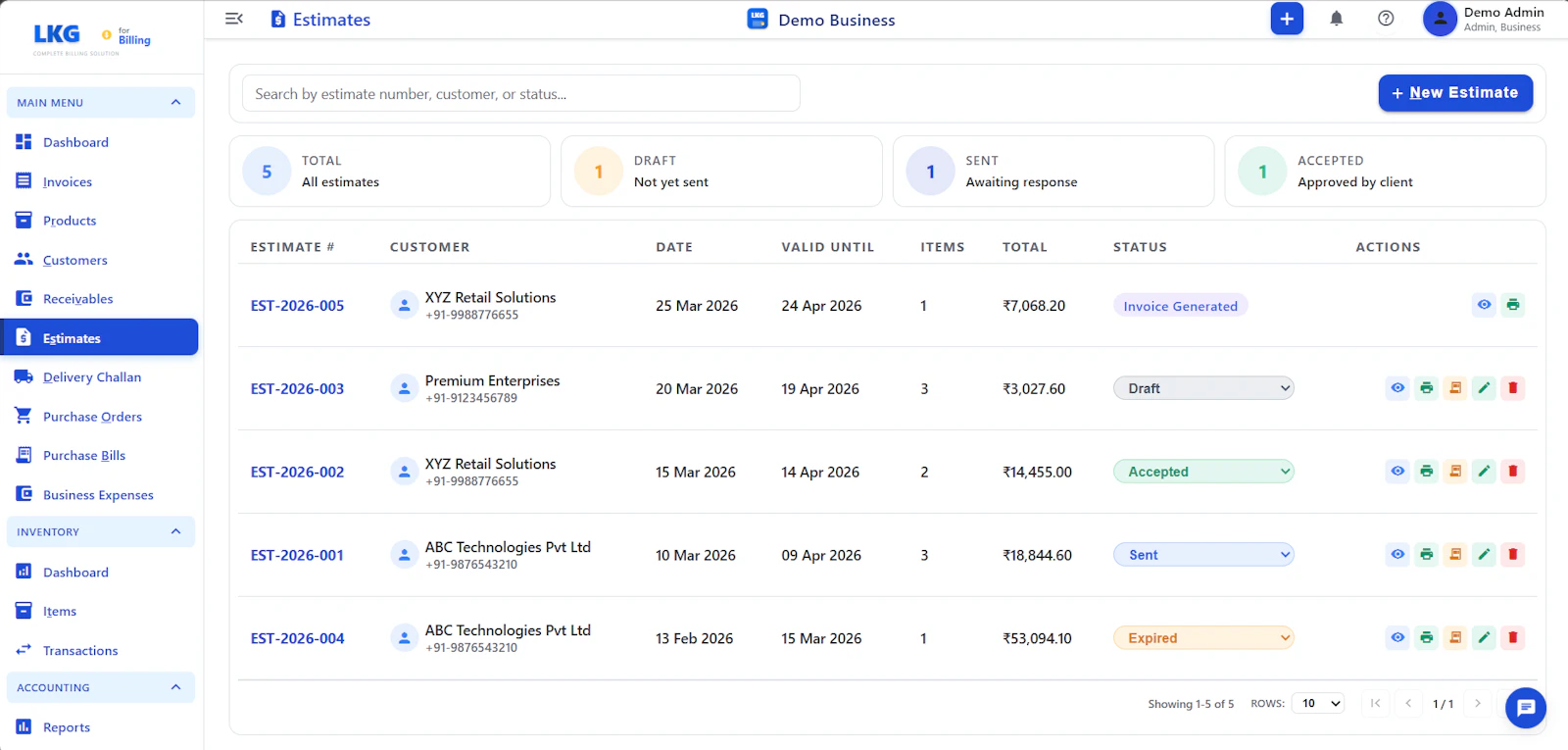 LKG for Billing screenshot 31