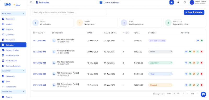 LKG for Billing screenshot 31
