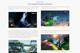 Sora OpenAI Video Samples And Guides gallery image
