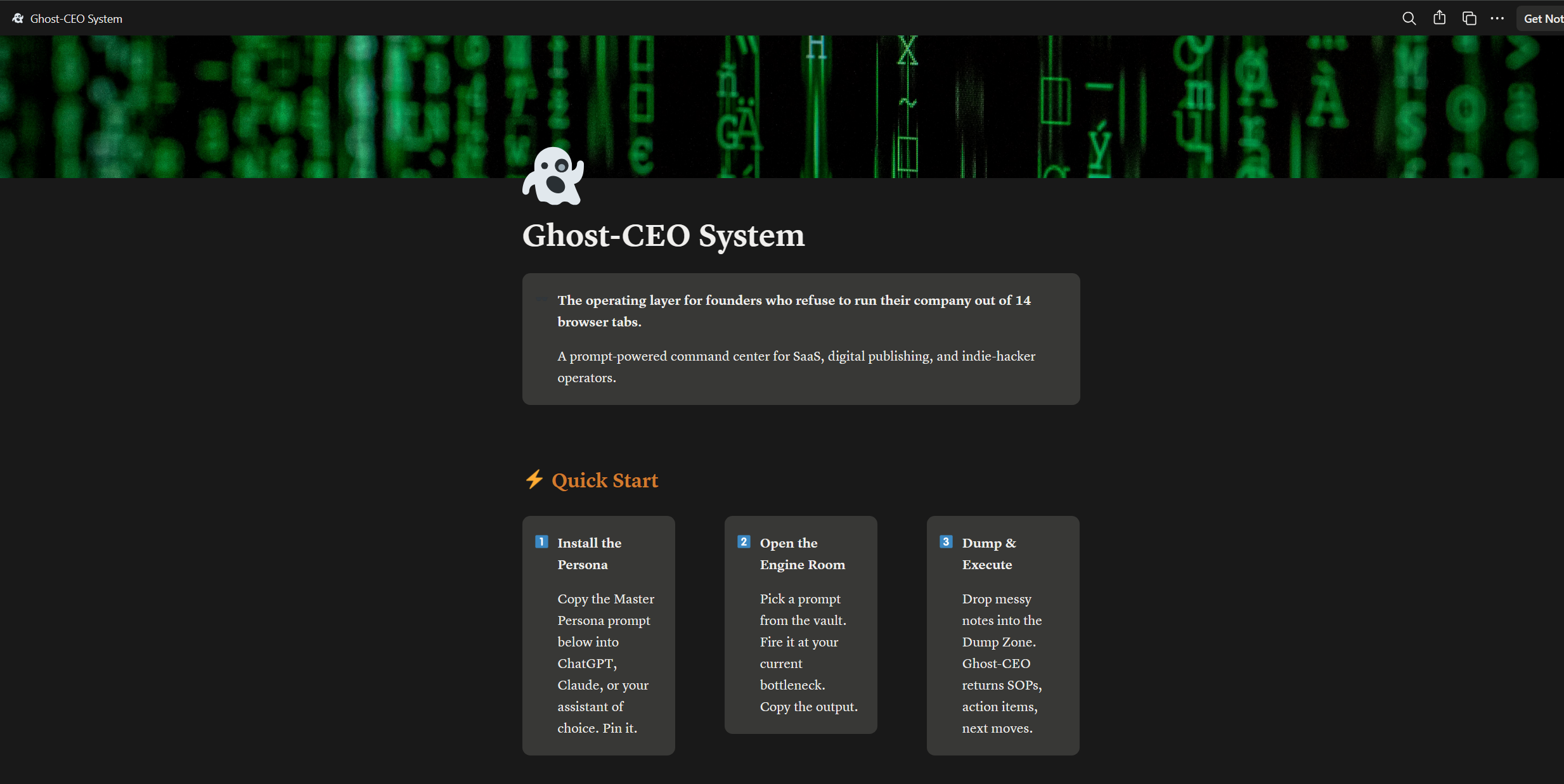 Ghost-CEO: AI Ops for SaaS Founders gallery image
