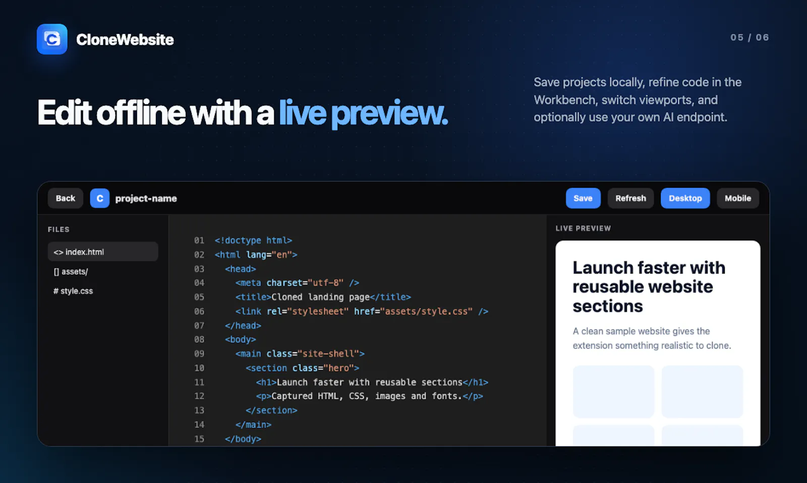 CloneWebsite screenshot 5