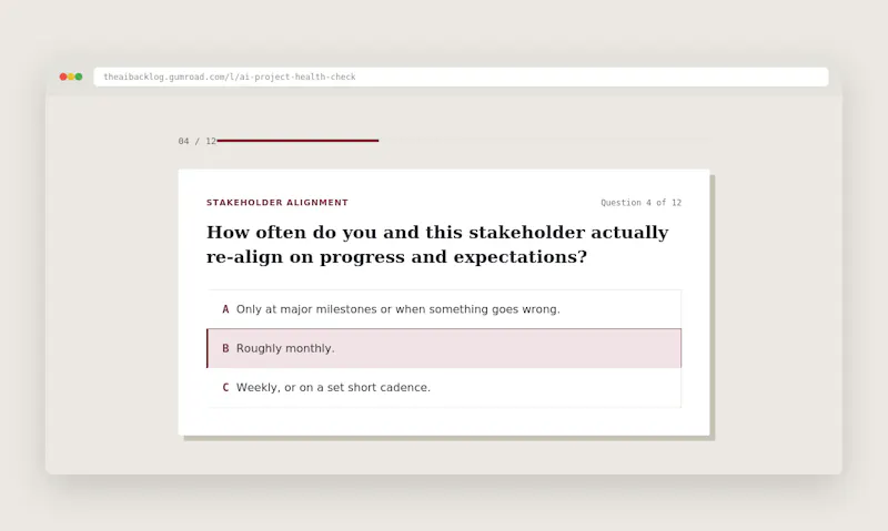 AI Project Health Check screenshot 3