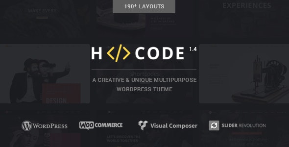 H-Code Responsive & Multipurpose WordPress Theme