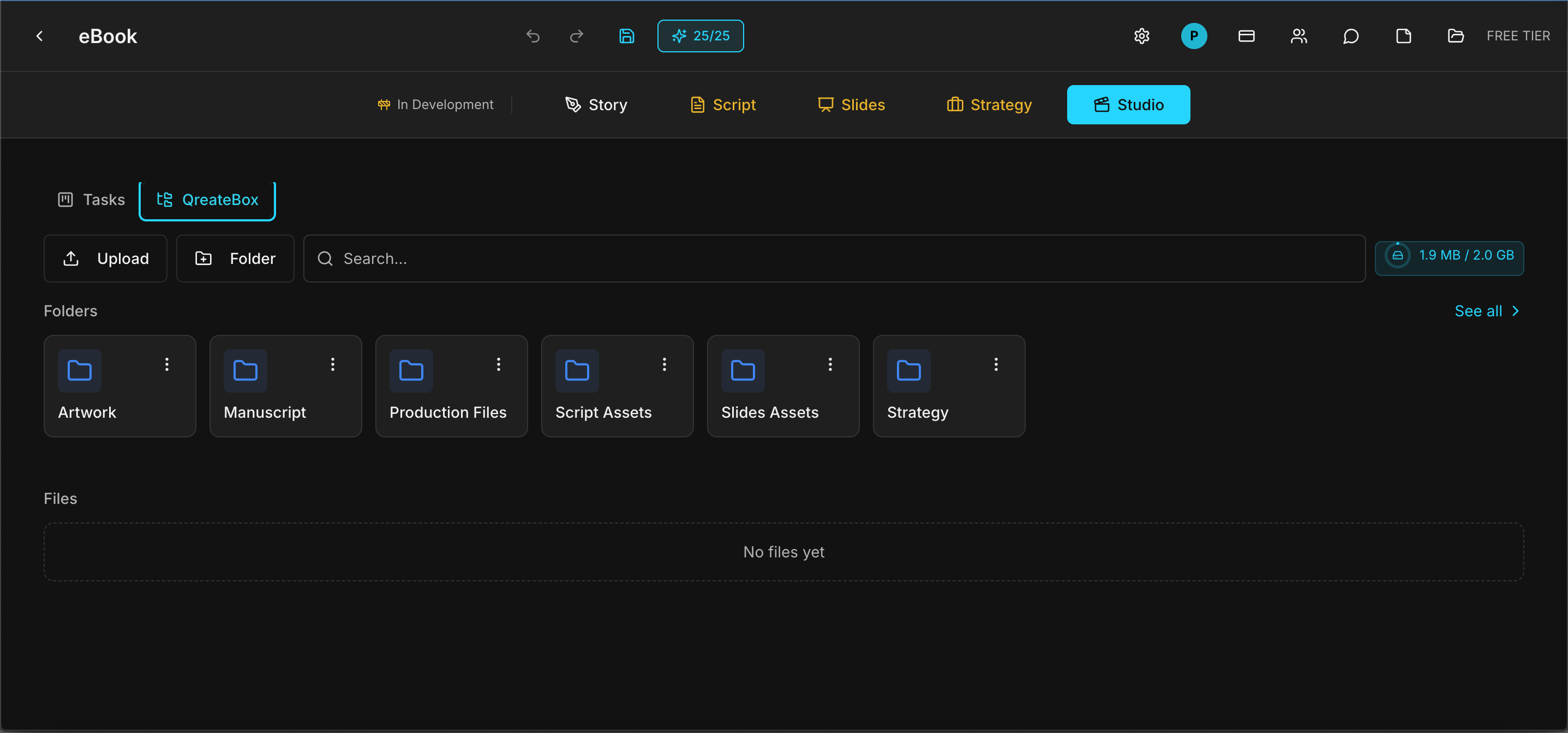 Go Qreate,. Inc. - Screenshot 4 showing product features and functionality