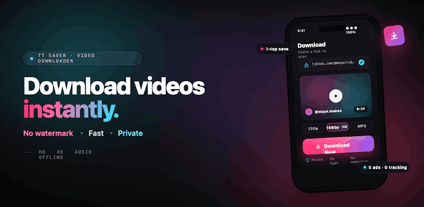 SnapTik-Short Video Downloader 截图