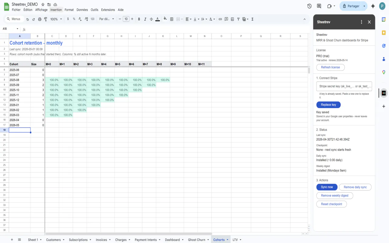 Sheetrev / Your MRR, in your sheet. gallery image