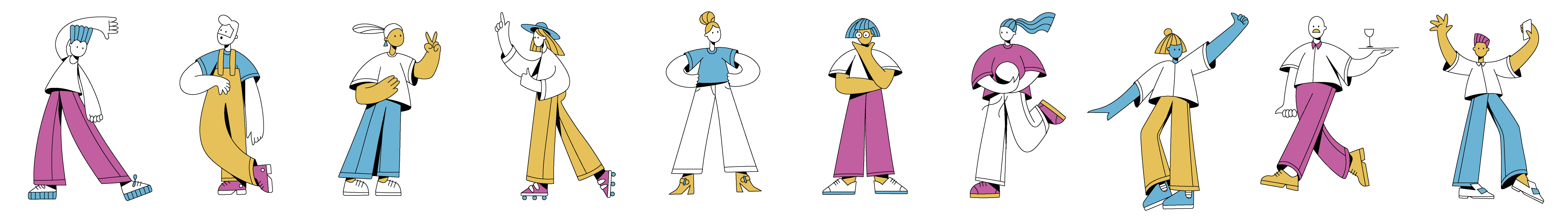 Vector people illustration pack gallery image