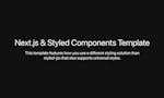 Next.js & Styled Components Template image