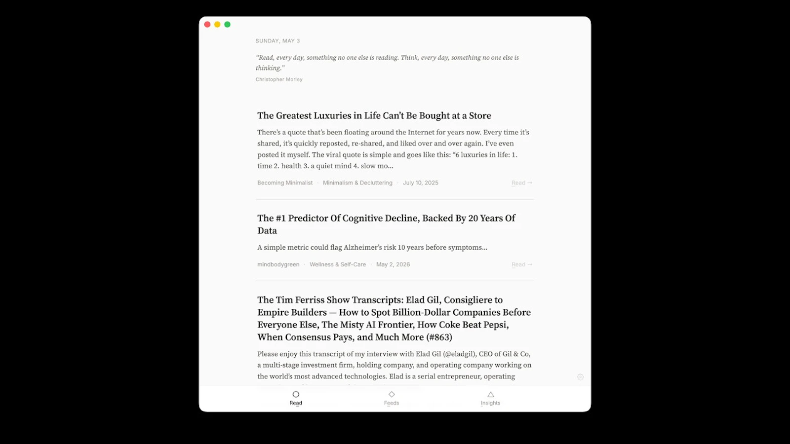 Mindful Reader screenshot 1 (video preview)